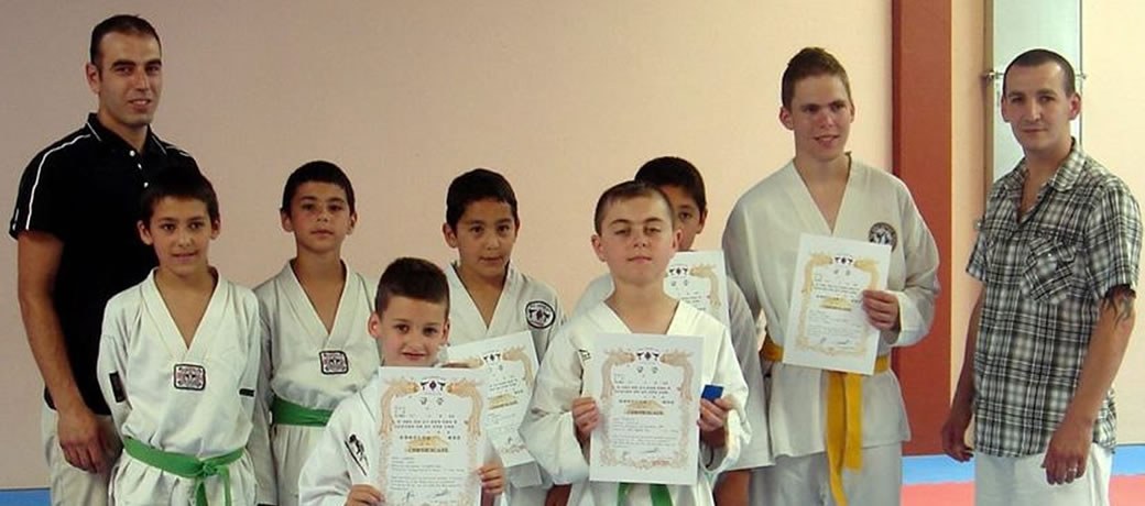 Passage de grades au club de taekwondo